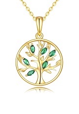 nice tree of life gold baby necklace 